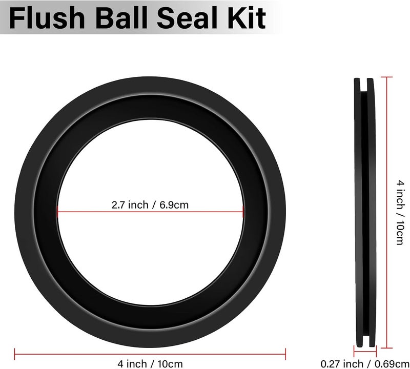NIULPFZTK 2 Pcs 385311658 Flush Ball Seal Kit, RV Toilet Seal for Dometic 300, 310, 320, Solve The Problems of Water Leakage and Unpleasant Odors - Image 5
